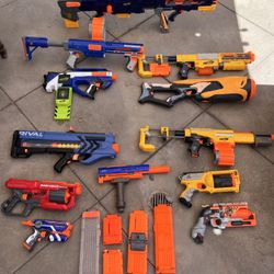 Nerf Gun Lot + Ammo