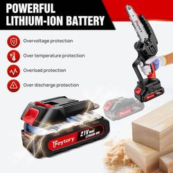 Mini, Handheld, Cordless Chainsaw