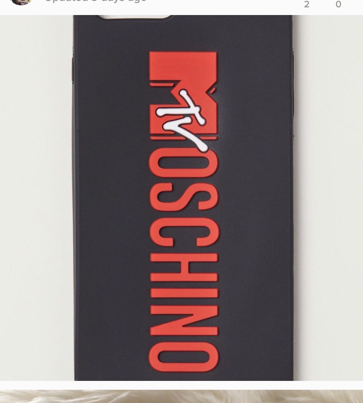 Moschino phone case fit iPhone 6/7/8. I’ll take offers