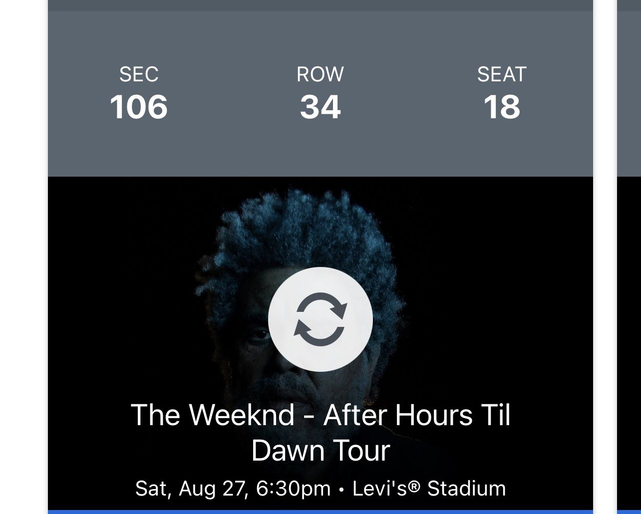 The Weeknd After Hours Til Dawn Tour 3 Tickets