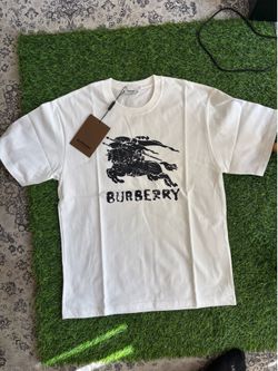 White Burberry Shirt Size Large