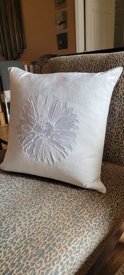 Decorative White Pillow