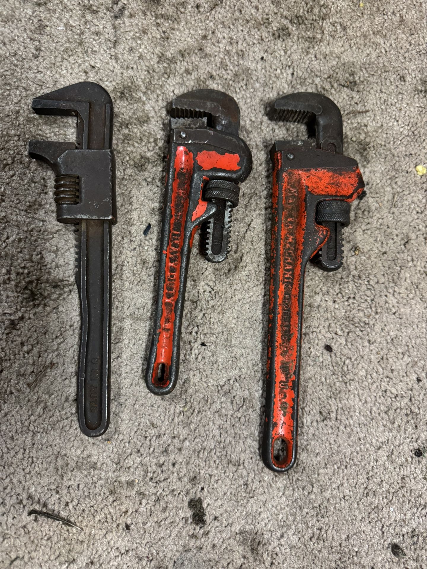 Various Pipe Wrench’s