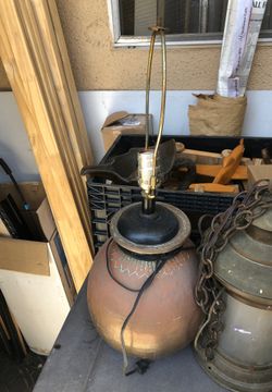Vintage copper lamp