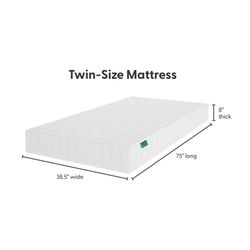 Memory Foam Mattress Twin - Free Delivery