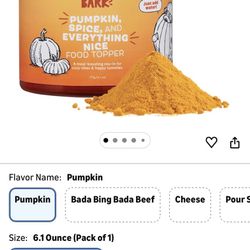Bark Pumpkin Spice Food Topper 