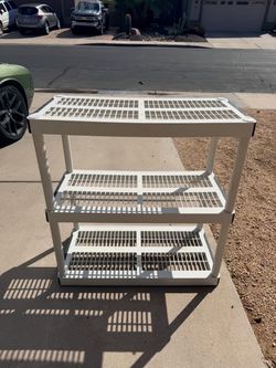 Keter Three Level Storage Shelf (LxWxH: 18” x 36” x 36”)