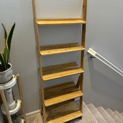 Bamboo Ladder Shelf