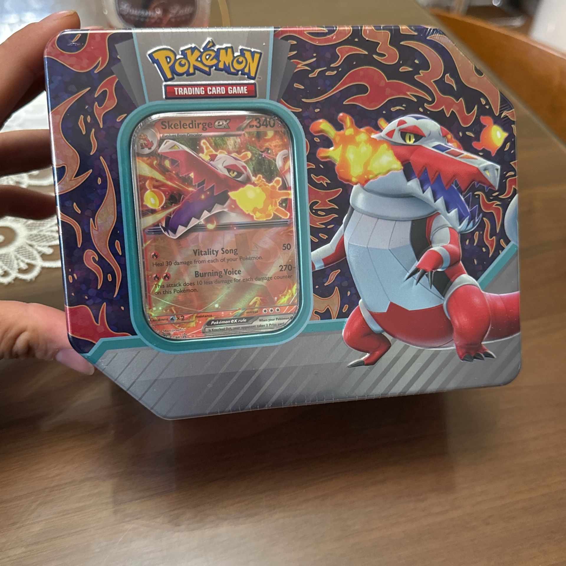Pokemon Cards Skeledirge Ex Tin