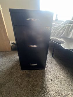 File Cabinet  Black Used