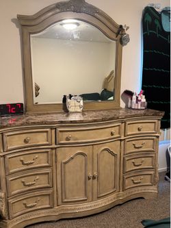 Granite dresser and nightstands