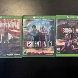 Xbox One Games Bundle: Resident Evil 2 (Remake), Resident Evil 3 (Remake), Wolfenstein II