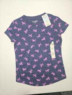Cat & Jack Girls Unicorn T-Shirt Size M (7/8)