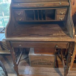 Antique Roll Top Desk