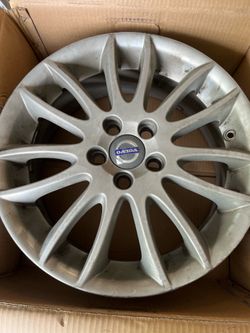 Volvo 17" OEM Wheel #(contact info removed)4 C70 C30 C50 Spartacus Alloy 14 Spoke Silver Bright
