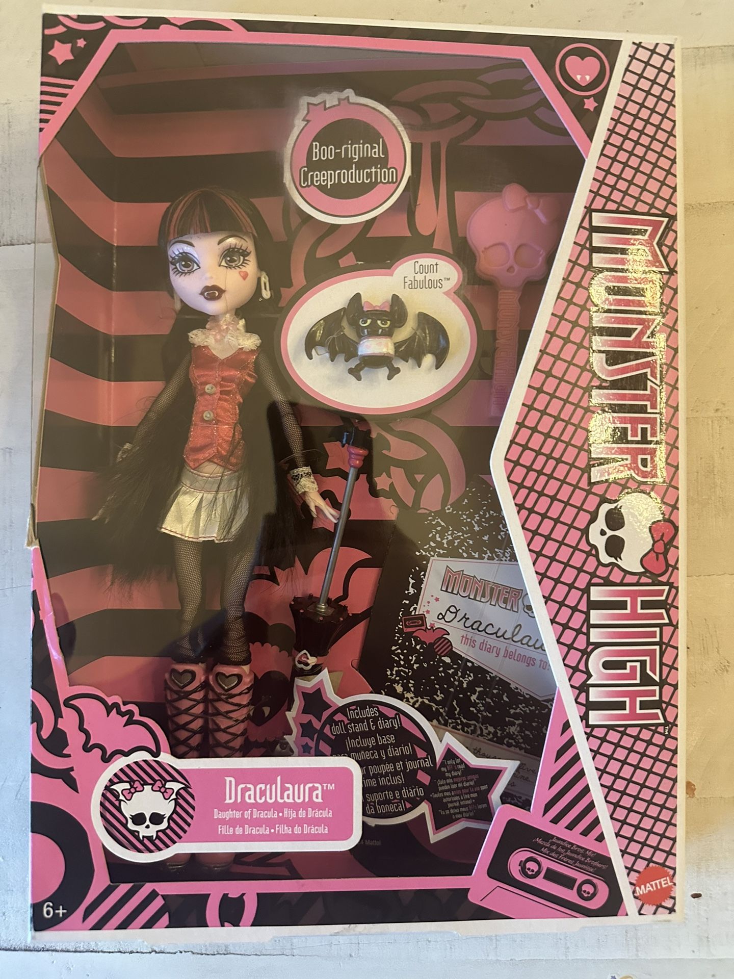 Mattel Monster High Boo-riginal Creeproduction Draculaura Doll New 
