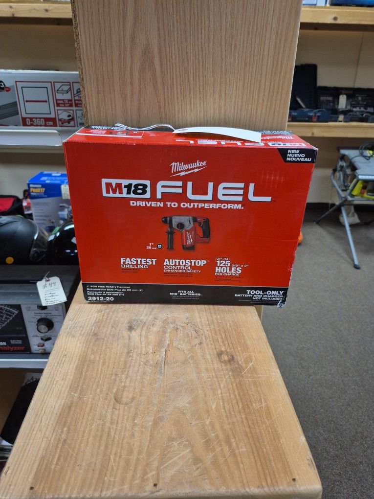 NEW Milwaukee 1" SDS Plus Rotary Hammer M18 Fuel 2912-20 Just Tool