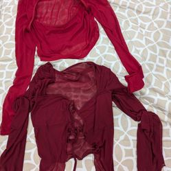 Red/Wine Blouses 