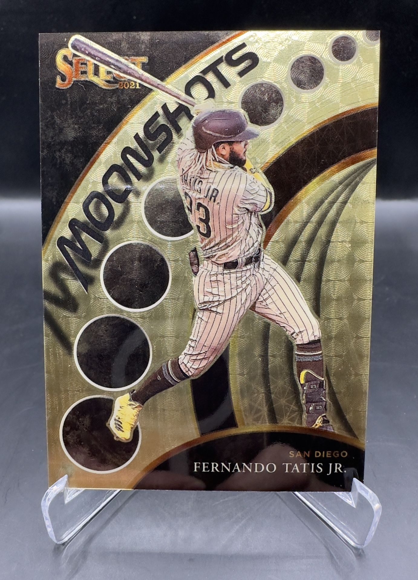 2021 Panini Select Fernando Tatis Jr Padres Moonshots Gold Vinyl 1/1