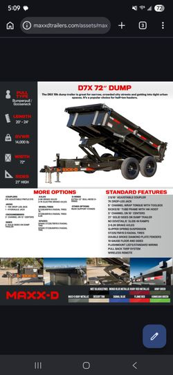 Maxx D dump trailer
