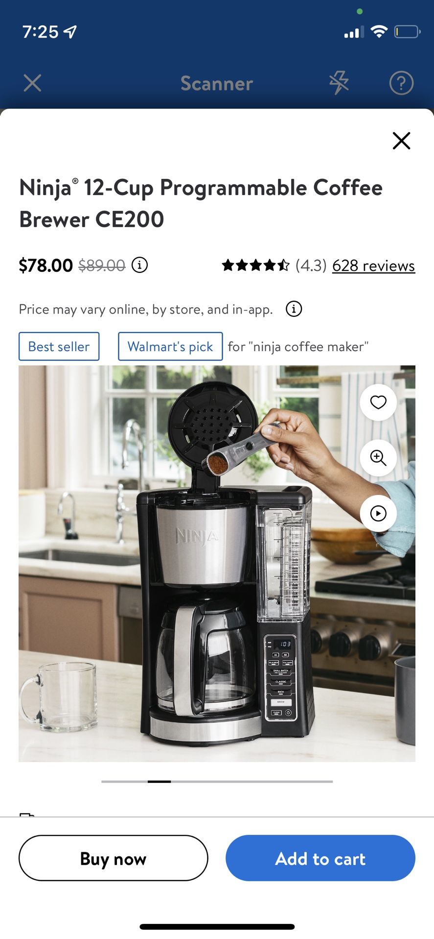 New Ninja 12 Cup Programmable Coffee Brewer CE200