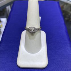 10KT White Gold Diamond Ring 