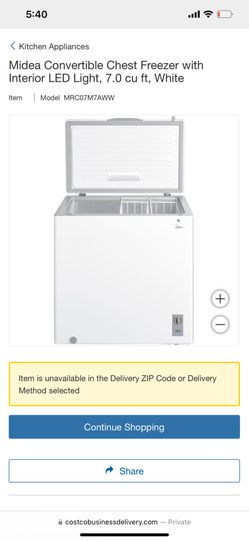 Midea Freezer Chest 7.0 Cu Ft