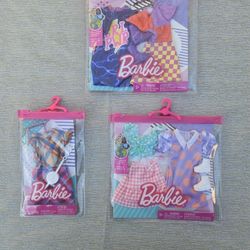 Barbie Fashion Packs (3 Total) - New