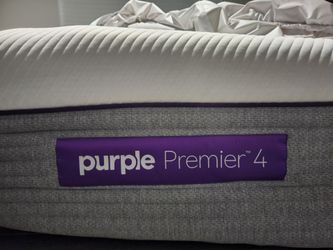 Purple Premier 4 King Mattress with Purple Bed Frame