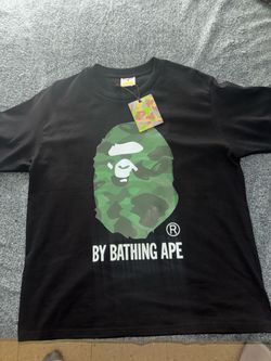 BAPE A Bathing Ape Black Camo Graphic T-Shirt