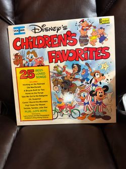 DISNEY’S CHILDREN’S FAVORITES 1979 LP DISNEYLAND PRINT VINTAGE VINYL 25TRX OOP