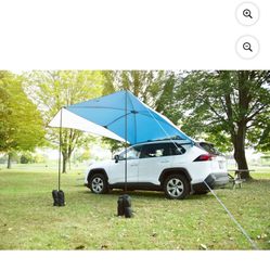 Ozark Trail Universal SUV Awning, Gray, 2 Steel Poles