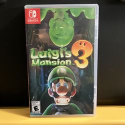 Luigi’s Mansion 3 for Nintendo Switch video game console system Luigi Luigis Three Complete Bros