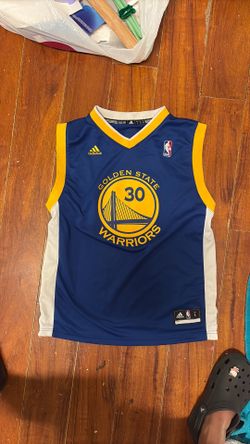 adidas Stephen Curry #30 Golden State Warriors Men’s Jersey L NBA Blue/Yellow
