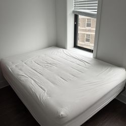Queen Mattress And Foldable Bed Frame