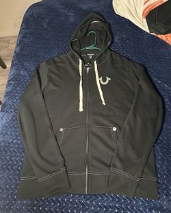 True Religion Buddha Logo Zip Hoodie size XL
