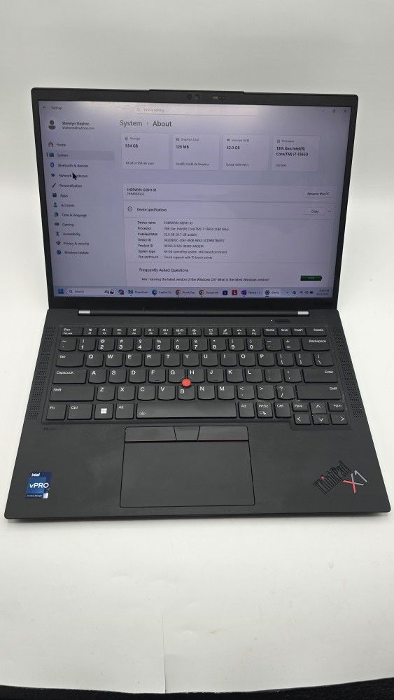 Lenovo Carbon X1 Gen 11 - 13th gen i7 w/ 32GB RAM - $900 or best offer