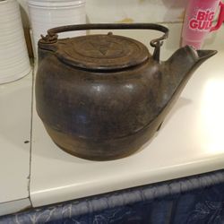 Antique Cast Iron Kettle
