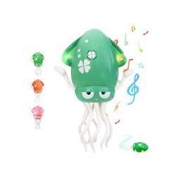 Dancing Octopus Baby Toy – USB Rechargeable Electric Crawling Tummy Time Toy, Magical Musical Squid with LED Lights, Music & Obstacle Avoidance – Birt