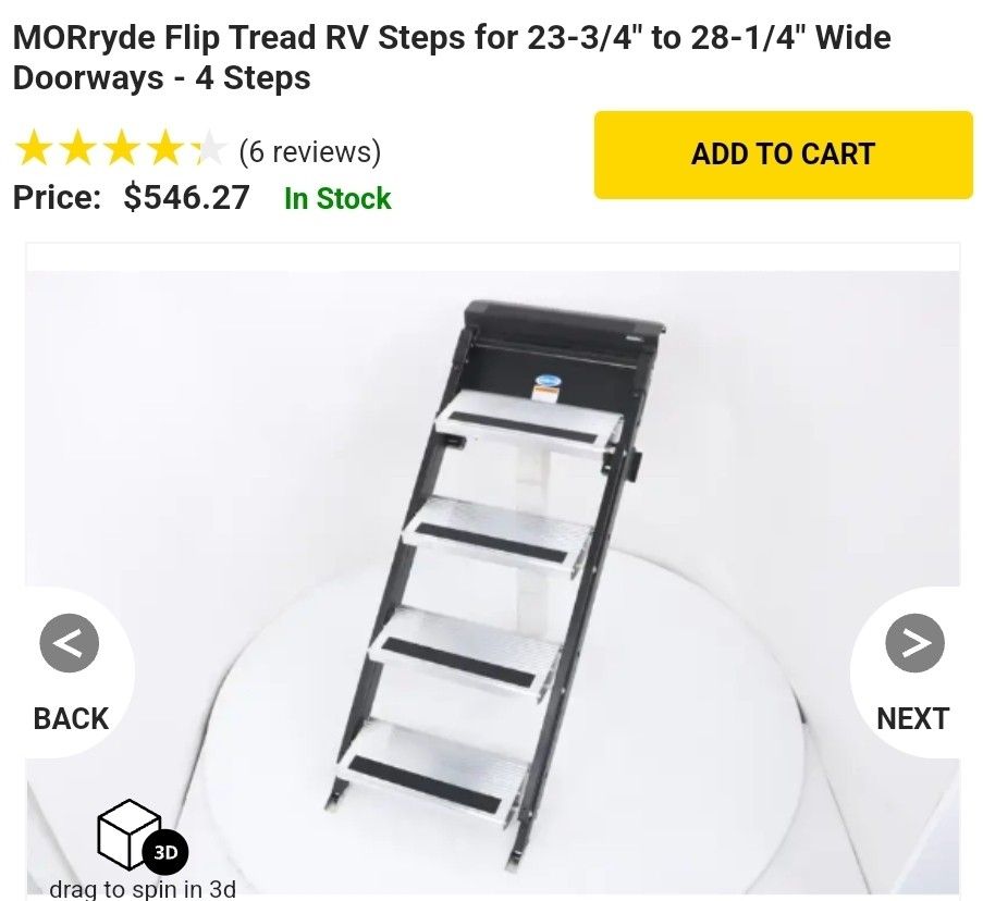 Morryde Flip RV Steps