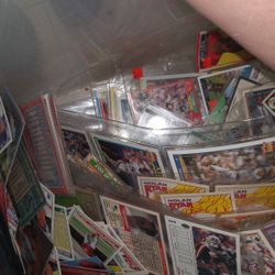 Baseball cards.
