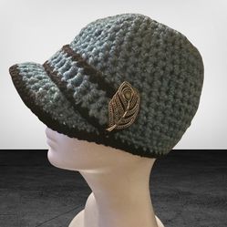 Newsboy Hat - Crochet Hand Made 