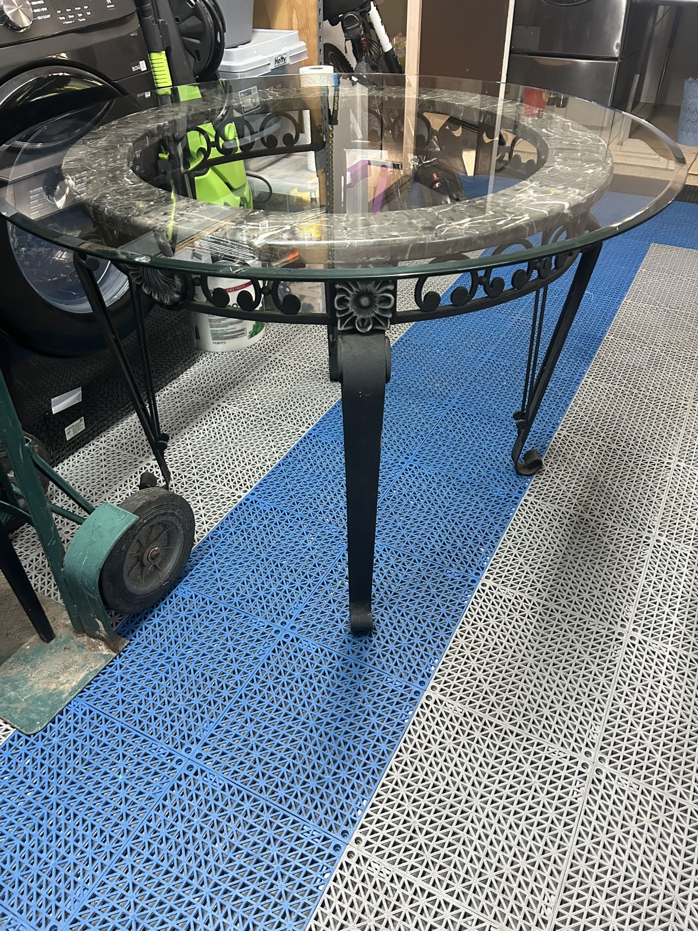 Glass Iron Table