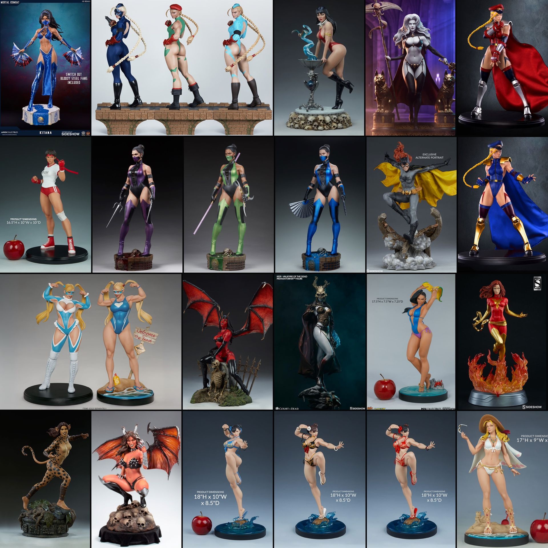 Sideshow, PCS, ARH Studios (Street Fighter, Mortal Kombat, DC & Marvel Comics), 1/3, 1/4 And 1/5 Scale Statues