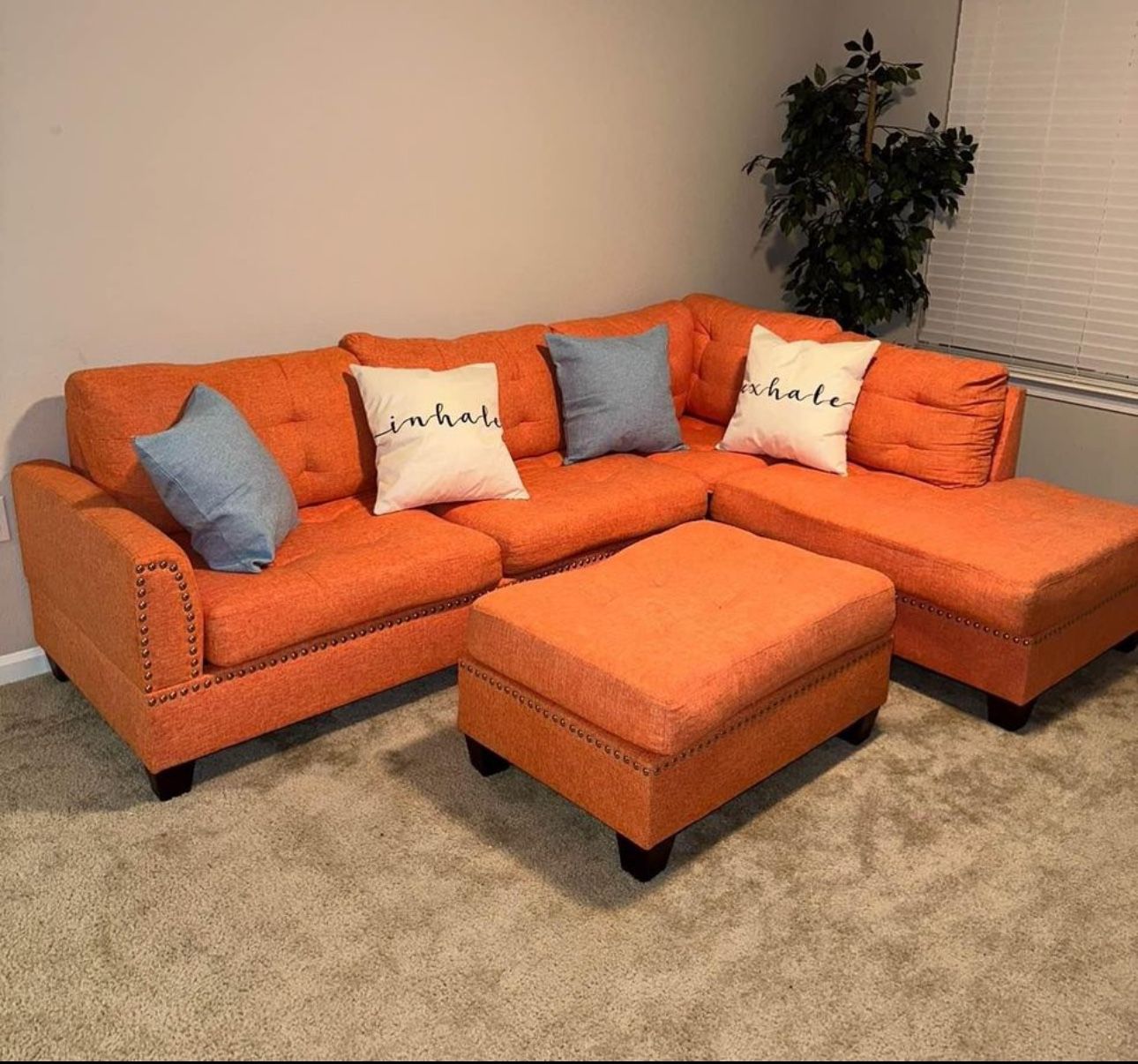 Orange (L),(R) Reversible Sectional 