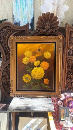 Mid Century oil on canvas signed  by the artist