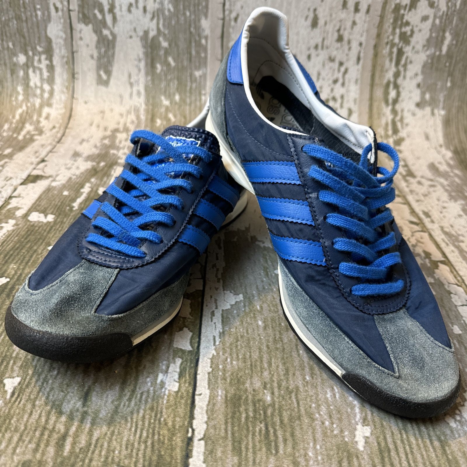 Vintage Adidas Originals SL 72 Men’s Low Top Sneakers Blue Suede G51097 9.5