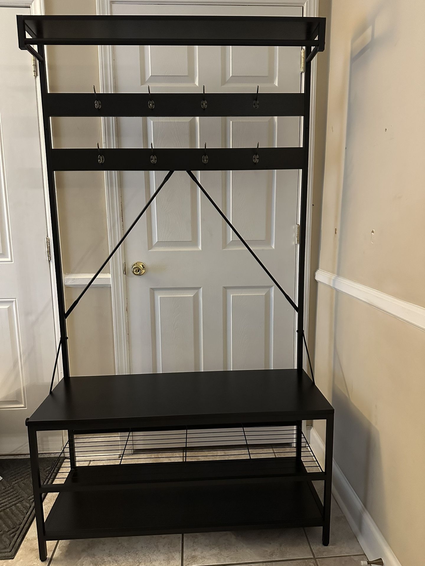 Coat Rack Shoe Bench