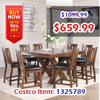 Magnus 9-piece Counter Height Dining Set