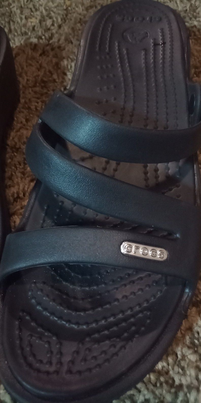 Croc Patricia Black Sandals